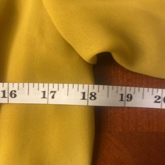 Vintage 80’s Size 12 MIDI Dress Mustard PARIS - Picture 4 of 7